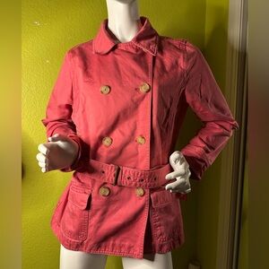 Old Navy Salmon Button-up Coat with Belt